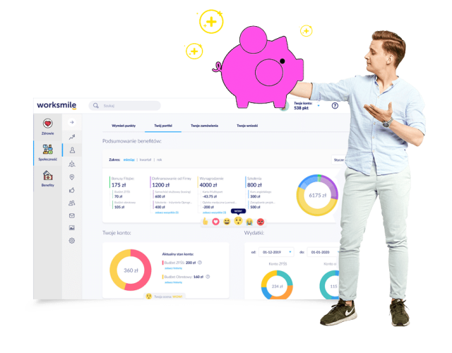 Wszystkie benefity pozapłacowe w jednym miejscu - system kafateryjny Worksmile